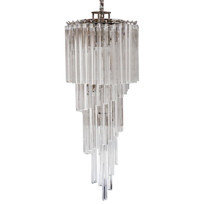 Люстра Odeon Chandelier Helix Clear 35 Хром Прозрачное Стекло Люстра Odeon Chandelier Helix Clear 35 Хром Прозрачное Стекло в Липецке | Loft Concept