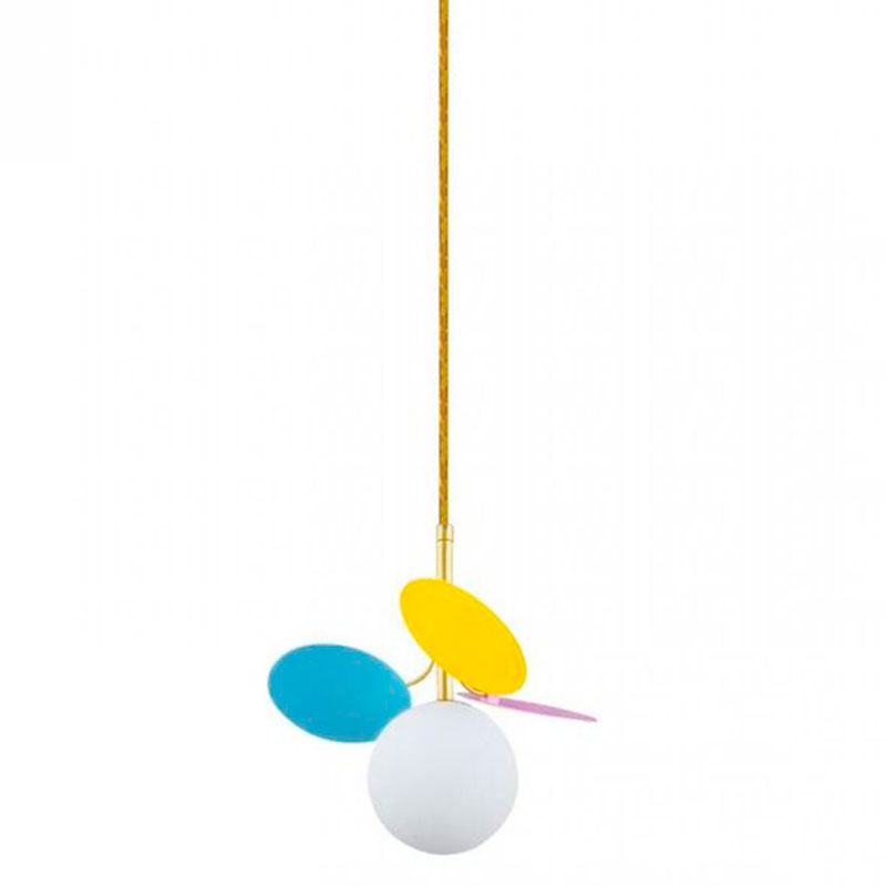 Подвесной светильник MATISSE Pendant One multicolor Мульти Золотой Белый Подвесной светильник MATISSE Pendant One multicolor Мульти Золотой Белый в Липецке | Loft Concept