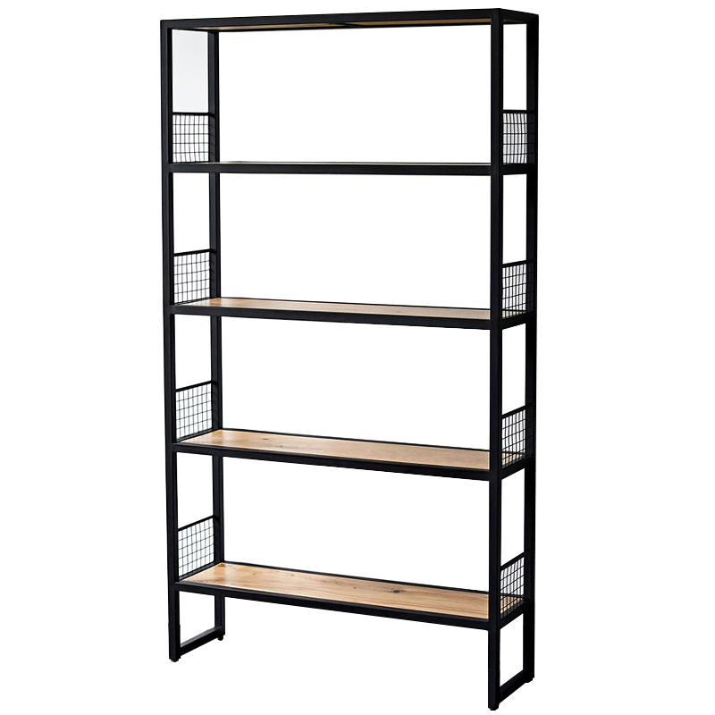 Стеллаж Richie Industrial Metal Rust Rack Древесина Черный Стеллаж Richie Industrial Metal Rust Rack Древесина Черный в Липецке | Loft Concept