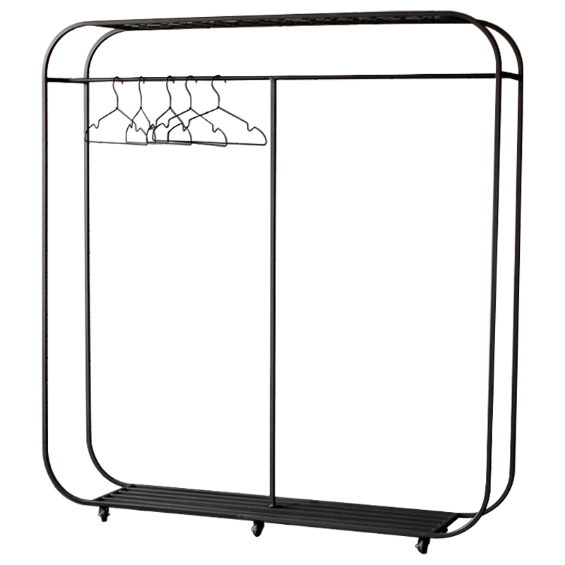 Рейл Hughes Industrial Metal Rust Clothes Rail Черный Рейл Hughes Industrial Metal Rust Clothes Rail Черный в Липецке | Loft Concept