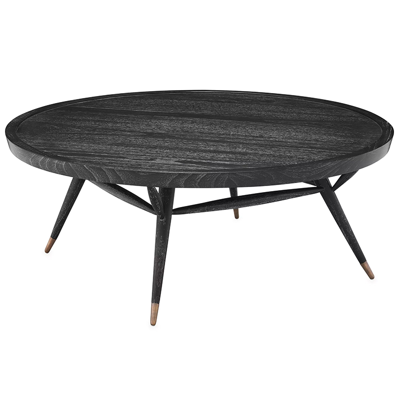 Кофейный стол Eichholtz Coffee Table Phoenix Черный Латунь Кофейный стол Eichholtz Coffee Table Phoenix Черный Латунь в Липецке | Loft Concept