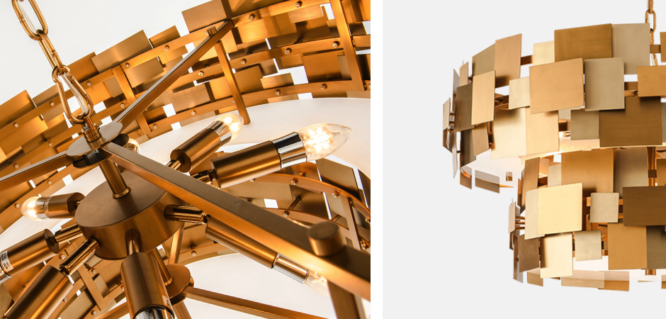 Люстра Gold Plate Chandelier 8 Люстра Gold Plate Chandelier 8 - Loft-Concept в Липецке
