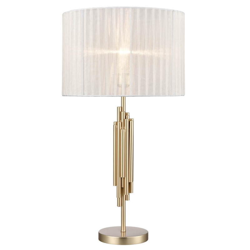 Настольная лампа с Абажуром Odeon Table Lamp ivory ( слоновая кость ) Золотой Настольная лампа с Абажуром Odeon Table Lamp ivory ( слоновая кость ) Золотой в Липецке | Loft Concept