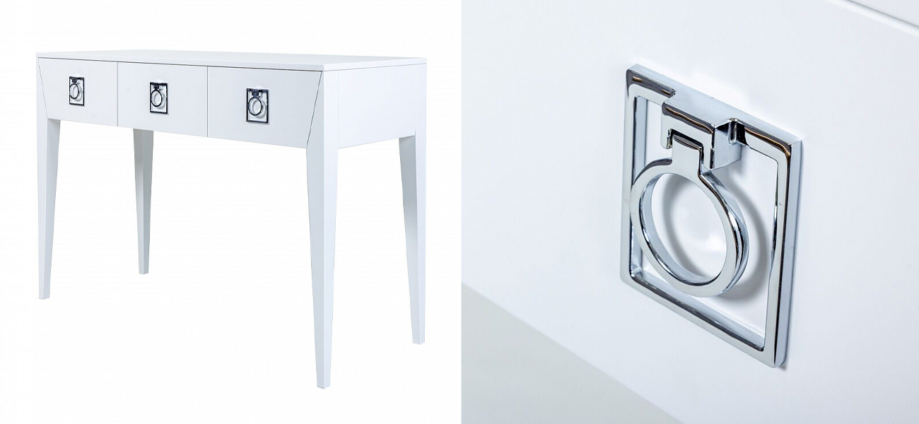 Белая консоль Сontemporary Art Deco  - фото