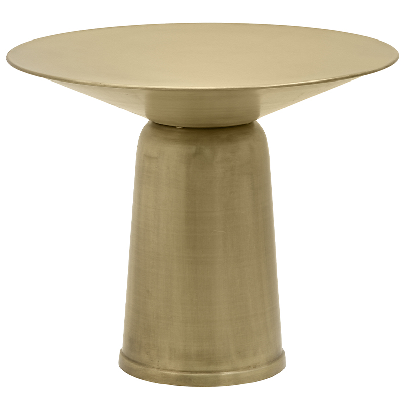 Круглый обеденный металлический стол Modern Caldron Metal Dining Table Золотой Круглый обеденный металлический стол Modern Caldron Metal Dining Table Золотой в Липецке | Loft Concept