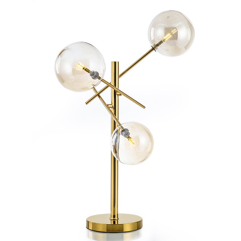 Настольная лампа Gallotti & Radice Bolle Table lamp Золотой Дымчатый (Smoke) Настольная лампа Gallotti & Radice Bolle Table lamp Золотой Дымчатый (Smoke) в Липецке | Loft Concept