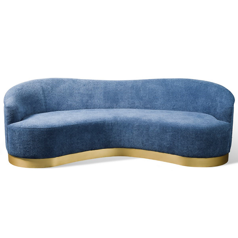 Диван Derby Sofa Синий Латунь Диван Derby Sofa Синий Латунь в Липецке | Loft Concept