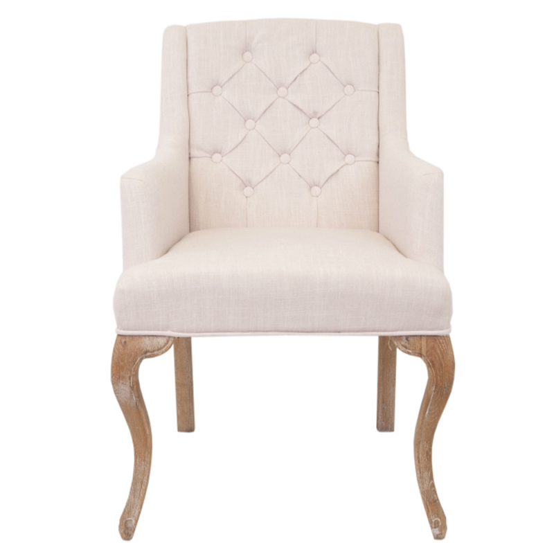 Кресло Mason Classical Armchair beige flax Бежевый Коричневый Кресло Mason Classical Armchair beige flax Бежевый Коричневый в Липецке | Loft Concept