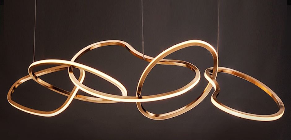 Unfolded Hanging RING Gold Unfolded Hanging RING Gold - Loft-Concept в Липецке