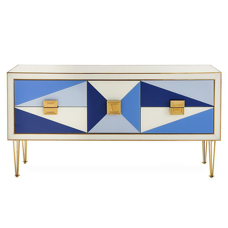 Комод JONATHAN ADLER HARLEQUIN CREDENZA - BLUE Мульти в Липецке | Loft Concept 
