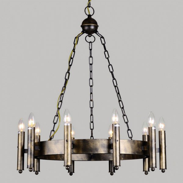 Люстра Loft Castle Chandelier 10 Металлик винтаж Люстра Loft Castle Chandelier 10 Металлик винтаж в Липецке | Loft Concept