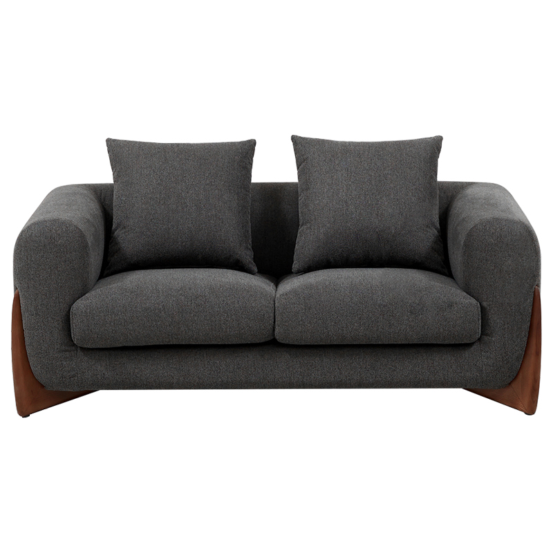 Диван Cuthbert Dark Gray Sofa Серый Коричневый Диван Cuthbert Dark Gray Sofa Серый Коричневый в Липецке | Loft Concept