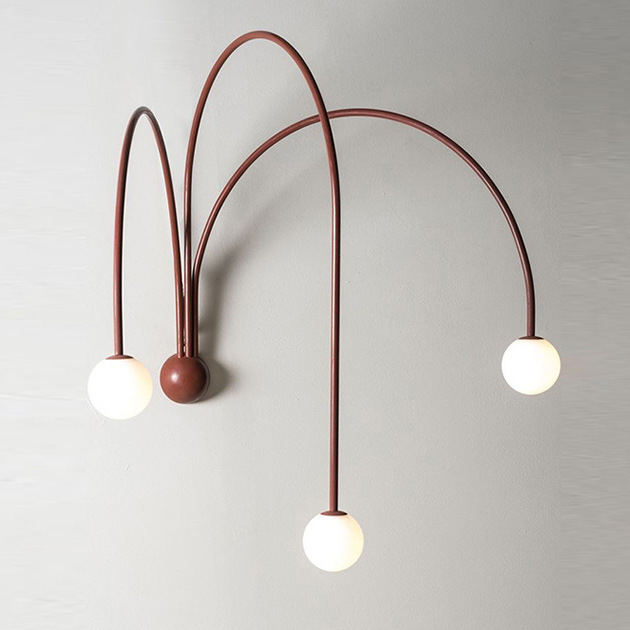 Бра Quattro lampade da parete Черный Красный Золотой Бра Quattro lampade da parete Черный Красный Золотой в Липецке | Loft Concept
