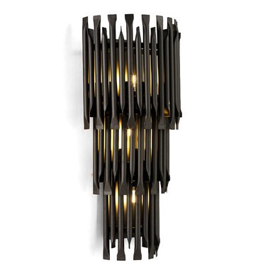 Бра MATHENY III WALL LAMP by DELIGHTFULL Black Черный матовый Бра MATHENY III WALL LAMP by DELIGHTFULL Black Черный матовый в Липецке | Loft Concept