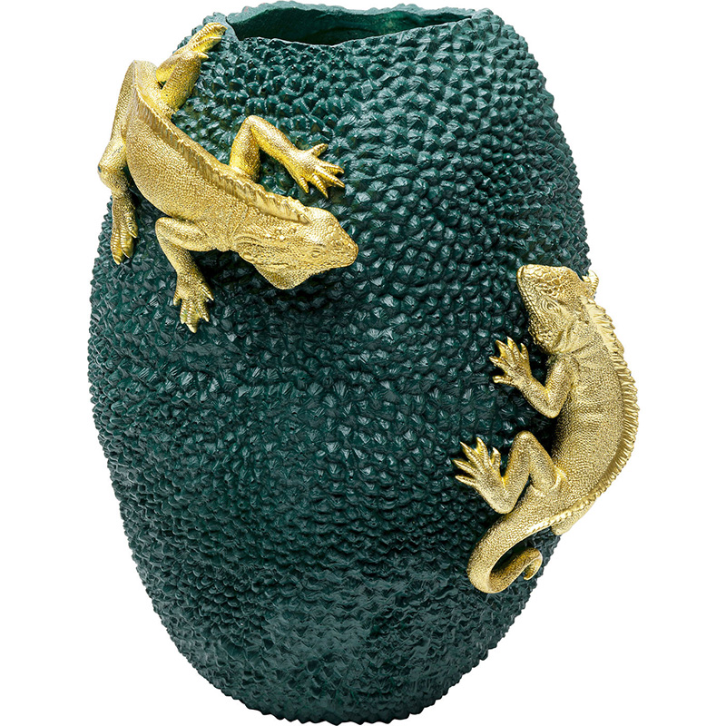Ваза Two Lizards and green fruit Зеленый Ваза Two Lizards and green fruit Зеленый в Липецке | Loft Concept