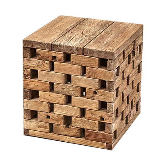 Приставной стол Wicker Bricks Коричневый Приставной стол Wicker Bricks Коричневый в Липецке | Loft Concept