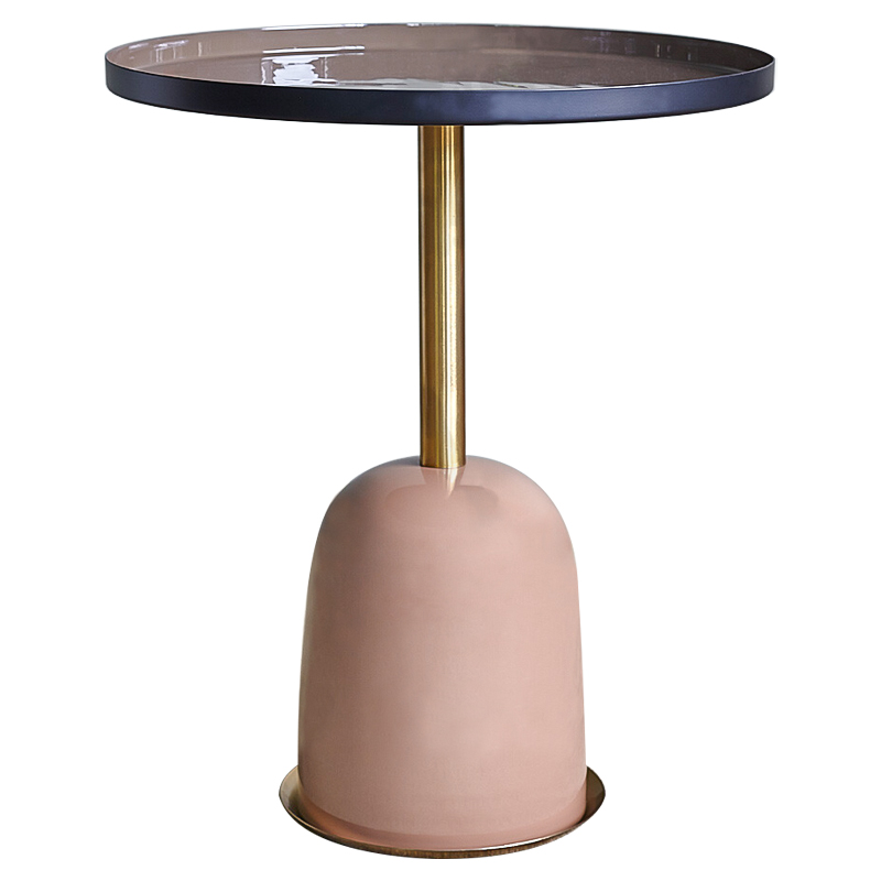 Приставной стол Ester Side Table Дымчатая Роза Латунь Приставной стол Ester Side Table Дымчатая Роза Латунь в Липецке | Loft Concept