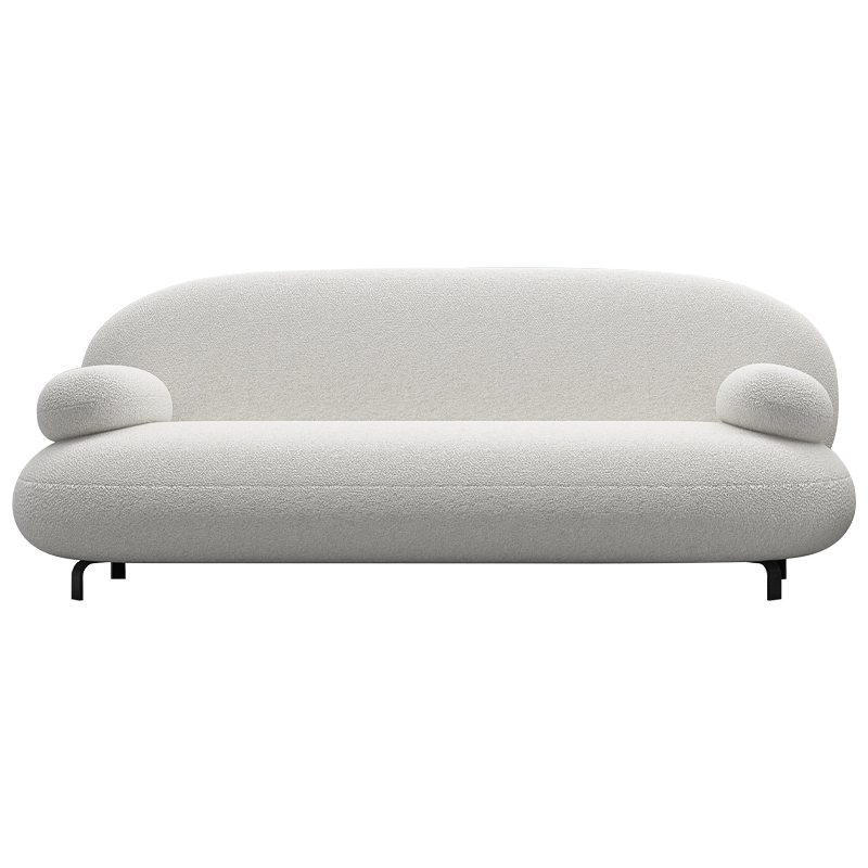 Диван Bethany White Sofa Белый Черный Диван Bethany White Sofa Белый Черный в Липецке | Loft Concept