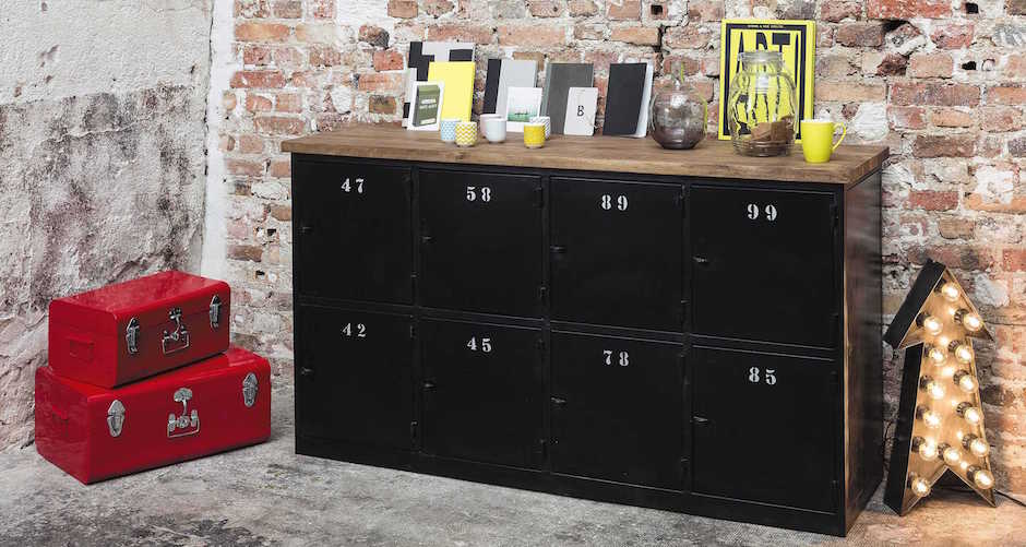 Комод в стиле Лофт с 8-ю дверцами Industrial Rust Eight Chest Комод в стиле Лофт с 8-ю дверцами Industrial Rust Eight Chest - Loft-Concept в Липецке