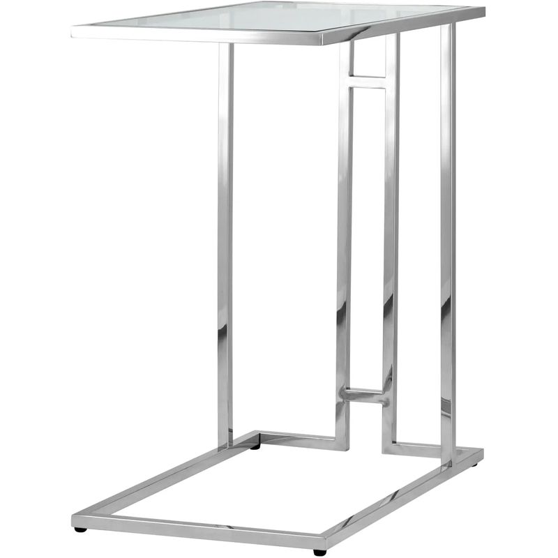 Стол приставной Lasker Milan Tables Silver Серебряный Прозрачное Стекло Стол приставной Lasker Milan Tables Silver Серебряный Прозрачное Стекло в Липецке | Loft Concept