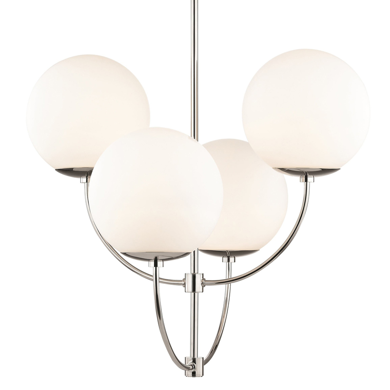 Люстра Breasal White Matte Balls Chandelier Chrome Хром Белое матовое стекло Люстра Breasal White Matte Balls Chandelier Chrome Хром Белое матовое стекло в Липецке | Loft Concept