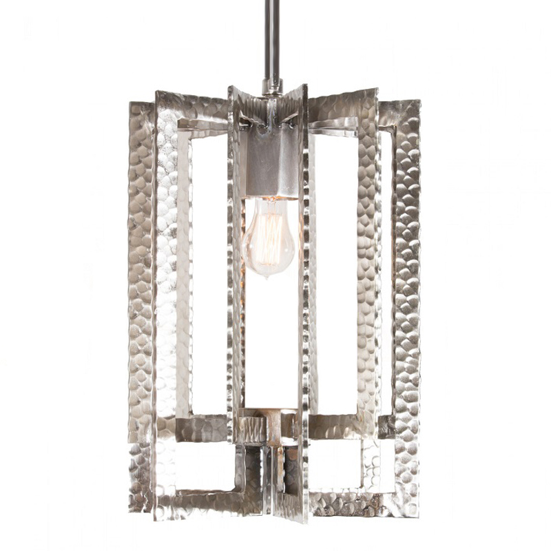 Подвесной Светильник Textured Cage Pendant Lamp silver Серебряный Подвесной Светильник Textured Cage Pendant Lamp silver Серебряный в Липецке | Loft Concept
