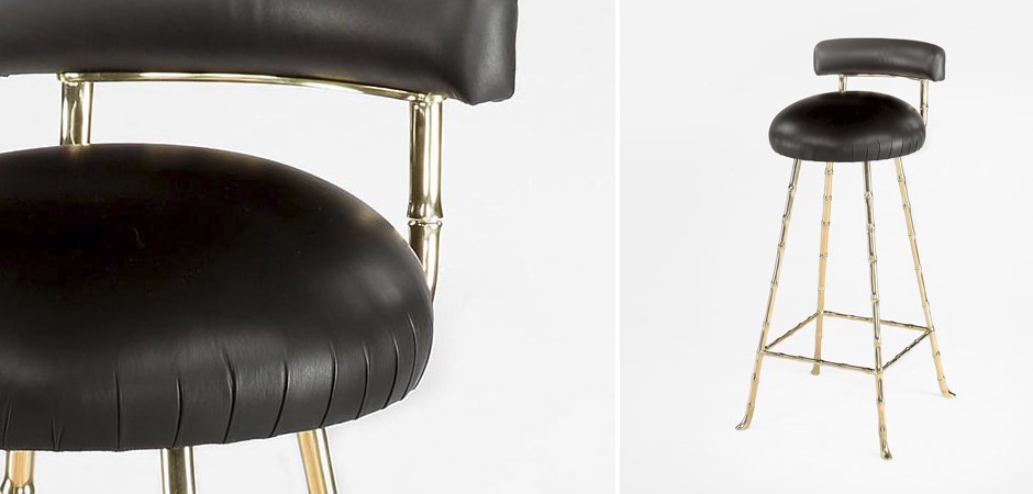 Барный стул High Upholstered Bar Stool Барный стул High Upholstered Bar Stool - Loft-Concept в Липецке