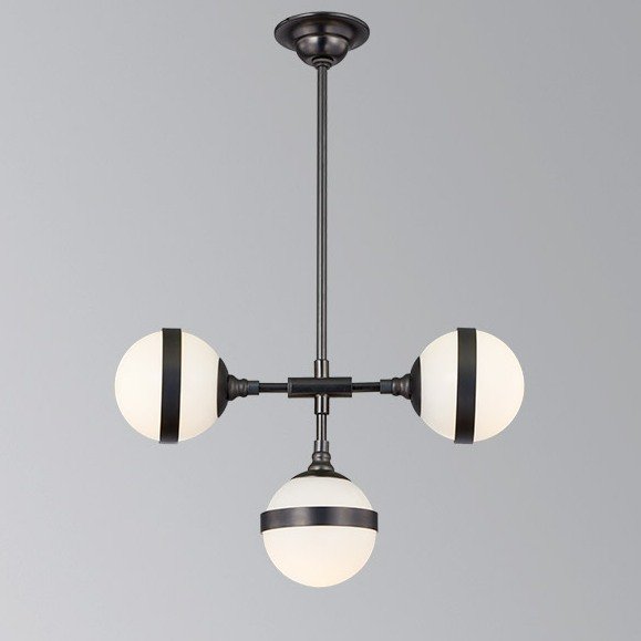 Люстра Peggy Futura lamp III Hangar Design Черный Молочный Люстра Peggy Futura lamp III Hangar Design Черный Молочный в Липецке | Loft Concept