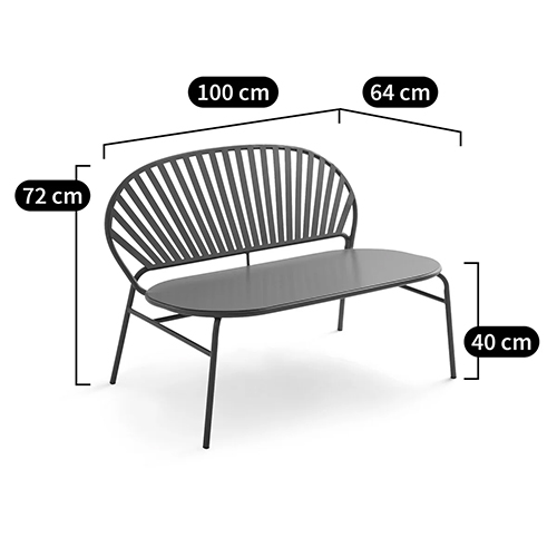 Зелёная скамья из стали Goodwin Metal Bench Green Зелёная скамья из стали Goodwin Metal Bench Green в Липецке