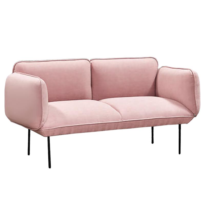 Двухместная Софа Elsa 2 Seater Sofa Розовый велюр Розовый пастельный Двухместная Софа Elsa 2 Seater Sofa Розовый велюр Розовый пастельный в Липецке | Loft Concept
