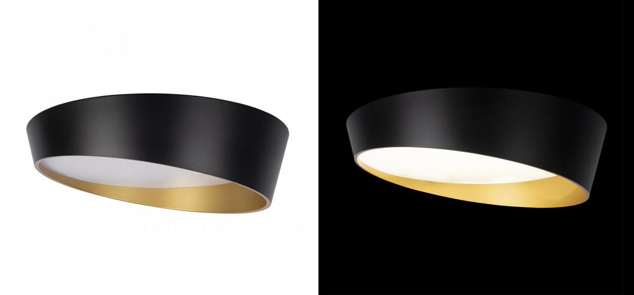Светильник потолочный круглый Assol cup Black Gold диаметр 50 - фото №1