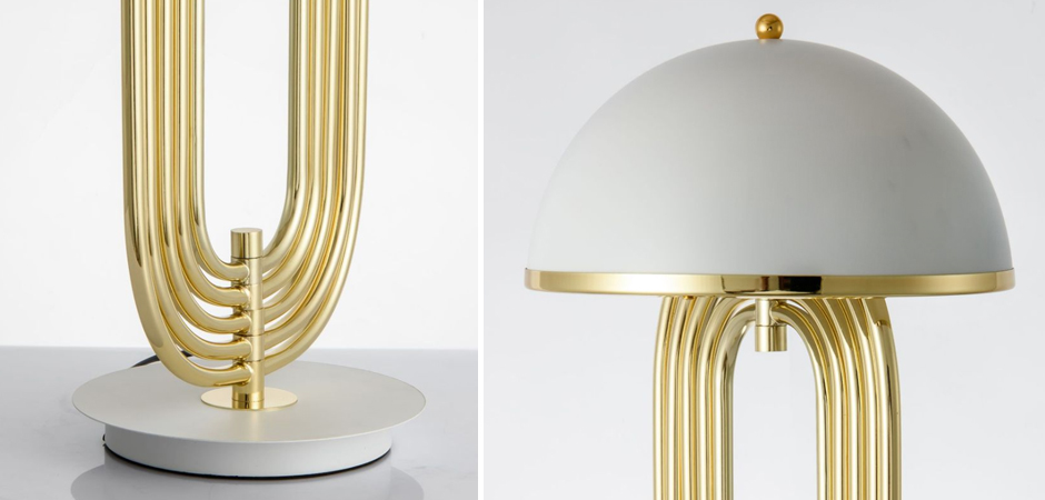 Настольная лампа Delightfull Turner Table Lamp White Настольная лампа Delightfull Turner Table Lamp White - Loft-Concept в Липецке