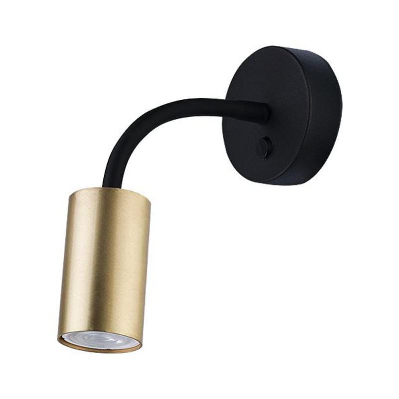 Бра Noor Spot Wall Lamp brass Латунь Черный Бра Noor Spot Wall Lamp brass Латунь Черный в Липецке | Loft Concept