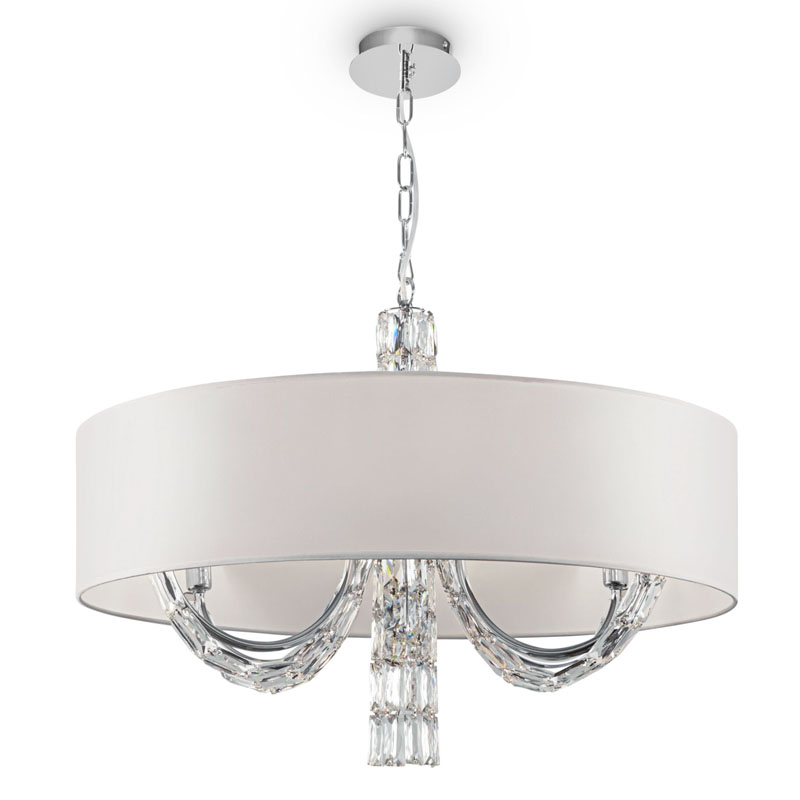 Люстра Damiana Chandelier 70 Белый Хром Люстра Damiana Chandelier 70 Белый Хром в Липецке | Loft Concept