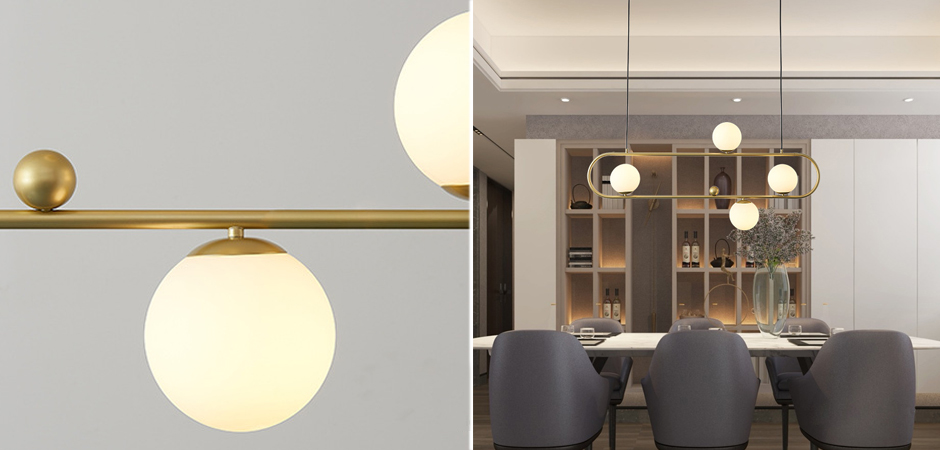 Люстра Horizontal Balls Balance Brass 4 Люстра Horizontal Balls Balance Brass 4 - Loft-Concept в Липецке