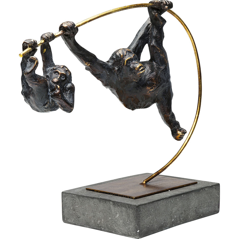 Статуэтка Climbing Monkeys Черный Золотой Статуэтка Climbing Monkeys Черный Золотой в Липецке | Loft Concept