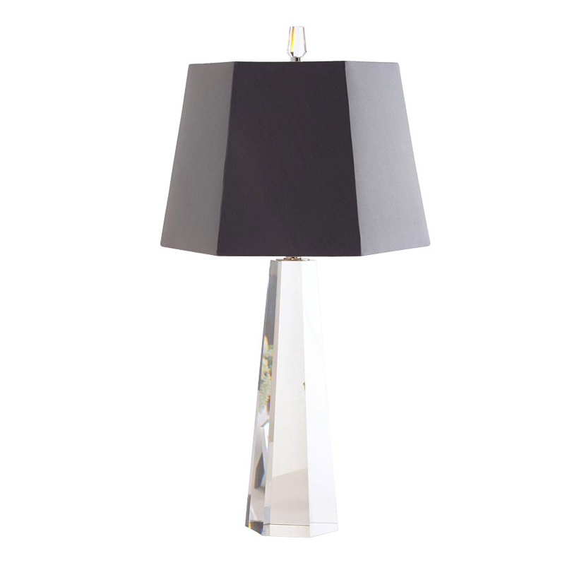 Настольная лампа Crystal Pyramid Table lamp Черный Настольная лампа Crystal Pyramid Table lamp Черный в Липецке | Loft Concept