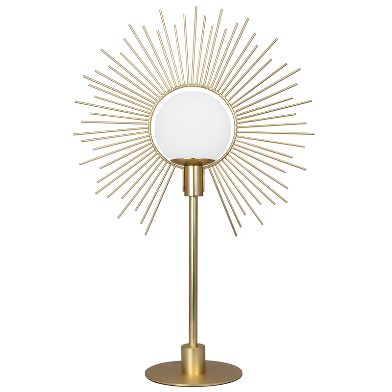 Настольная лампа Table lamp Soleil Латунь Белое матовое стекло Настольная лампа Table lamp Soleil Латунь Белое матовое стекло в Липецке | Loft Concept
