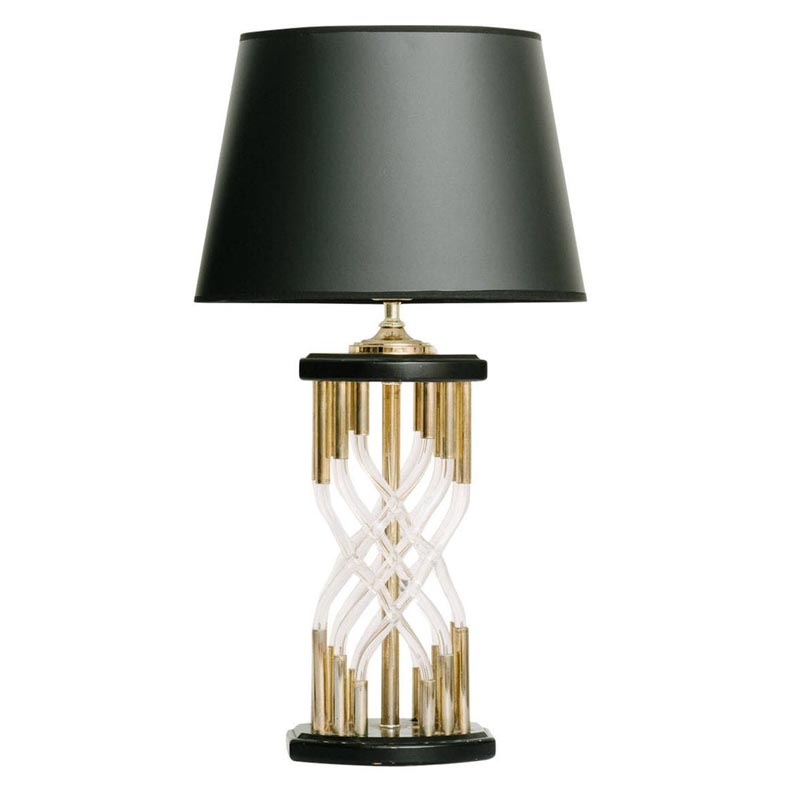 Настольная лампа Table Lamp Organic Glass Черный Латунь Настольная лампа Table Lamp Organic Glass Черный Латунь в Липецке | Loft Concept