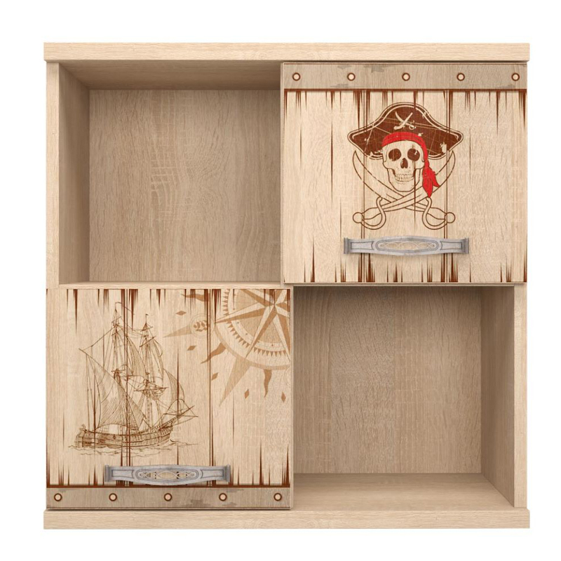 Полка Pirate Theme square Светлый дуб Полка Pirate Theme square Светлый дуб в Липецке | Loft Concept
