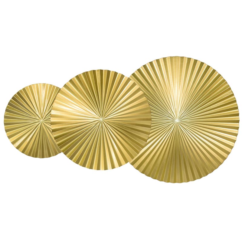 Арт-объект Apollo Gold Wall Plaque Disc 3 Золотой Арт-объект Apollo Gold Wall Plaque Disc 3 Золотой в Липецке | Loft Concept
