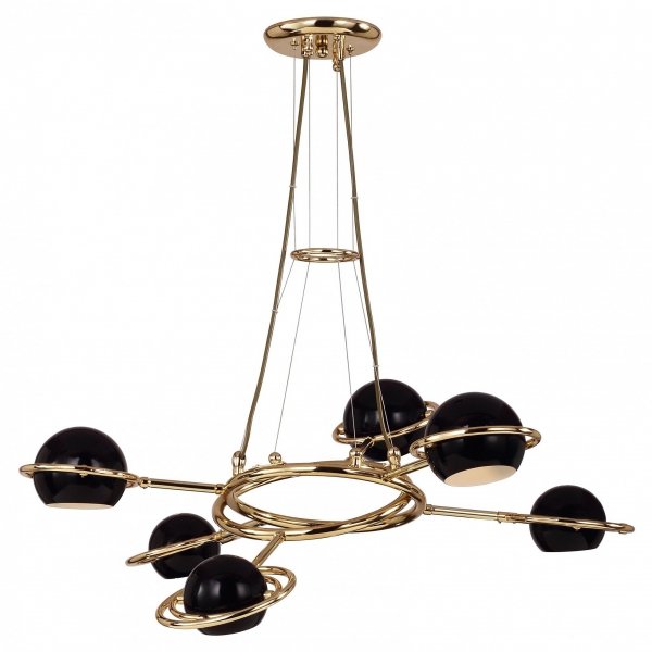 Люстра Delightfull Cosmo Suspention Light Black 6 Черный Люстра Delightfull Cosmo Suspention Light Black 6 Черный в Липецке | Loft Concept