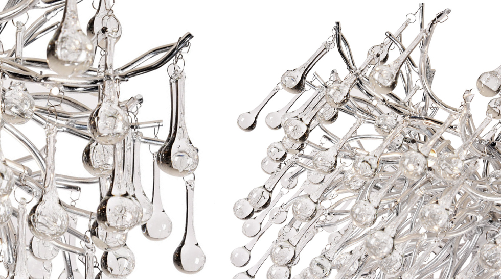 Люстра Droplet Chandelier Silver 80 Люстра Droplet Chandelier Silver 80 - Loft-Concept в Липецке