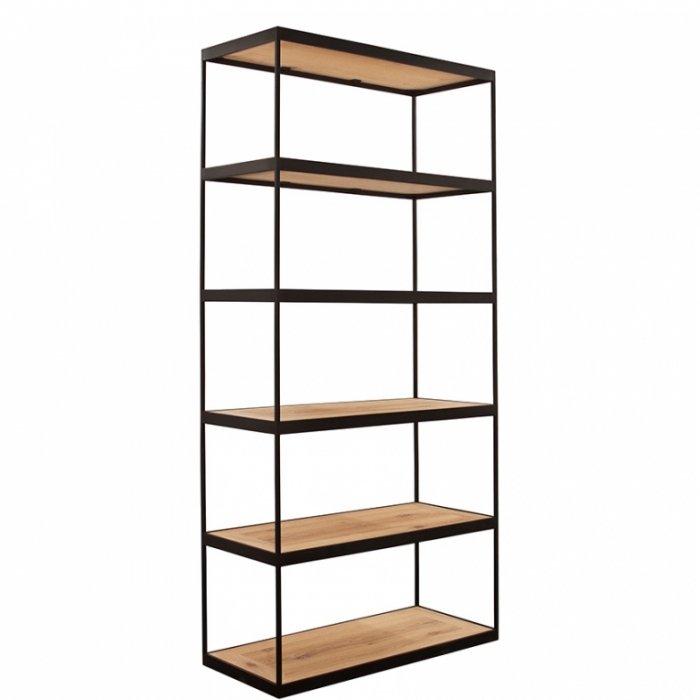 Стеллаж Industrial Oak Shelving Unit Стеллаж Industrial Oak Shelving Unit в Липецке | Loft Concept
