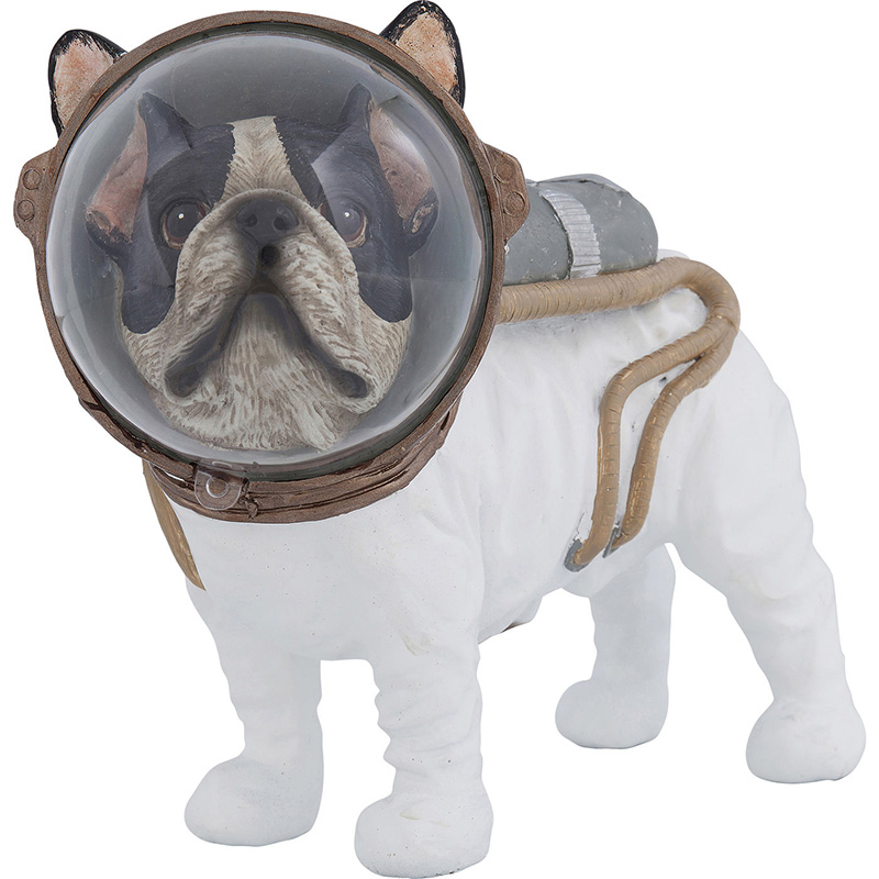 Статуэтка Space Bulldog Белый Коричневый Черный Статуэтка Space Bulldog Белый Коричневый Черный в Липецке | Loft Concept