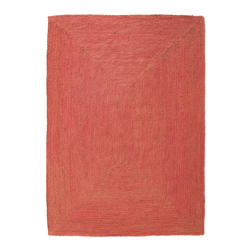 Ковер Rectangular Carpet red 100% джут Красный Ковер Rectangular Carpet red 100% джут Красный в Липецке | Loft Concept