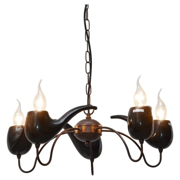 Люстра Smoking Pipes Chandelier Черный Люстра Smoking Pipes Chandelier Черный в Липецке | Loft Concept