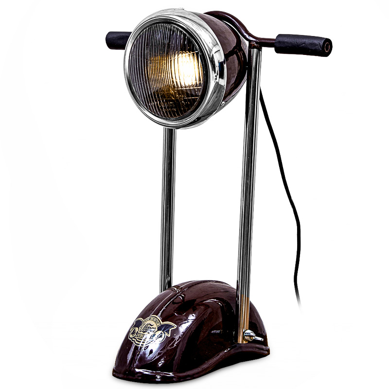 Настольная лампа Moto Loft Table lamp Бургундский красный Настольная лампа Moto Loft Table lamp Бургундский красный в Липецке | Loft Concept