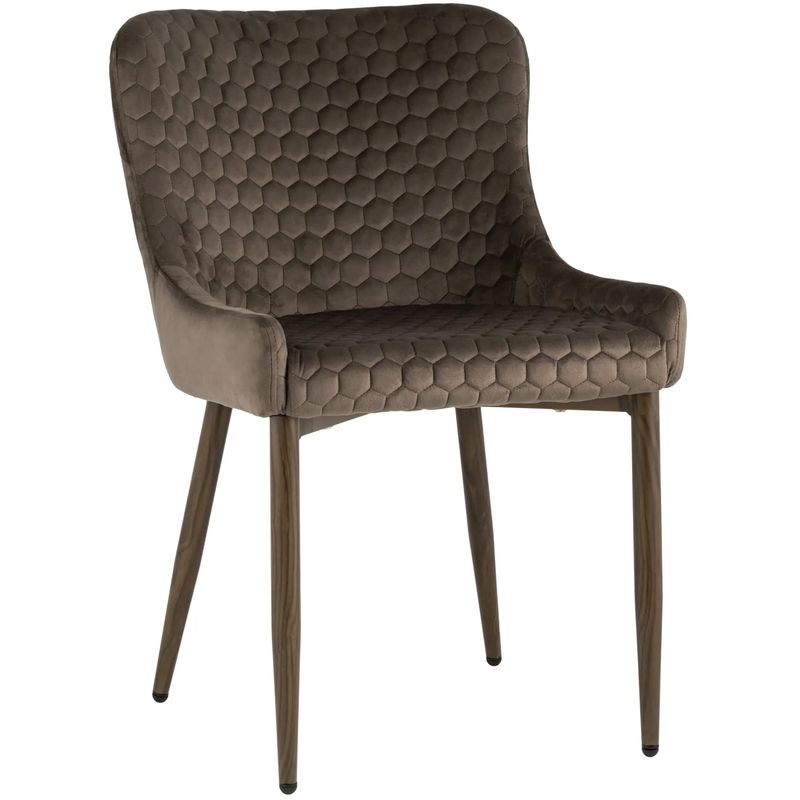 Стул Stitch Honey Chair Коричневый Велюр Коричневый Стул Stitch Honey Chair Коричневый Велюр Коричневый в Липецке | Loft Concept