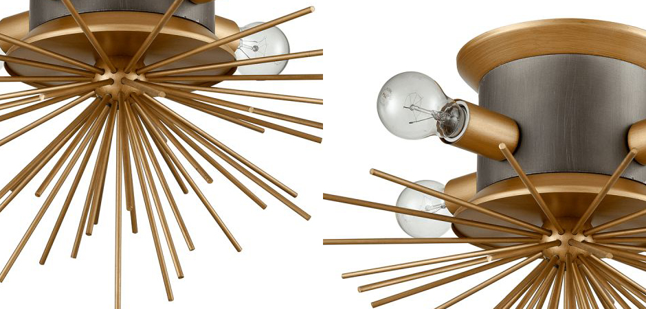Потолочный светильник Hedgehog Brass Chandelier Потолочный светильник Hedgehog Brass Chandelier - Loft-Concept в Липецке